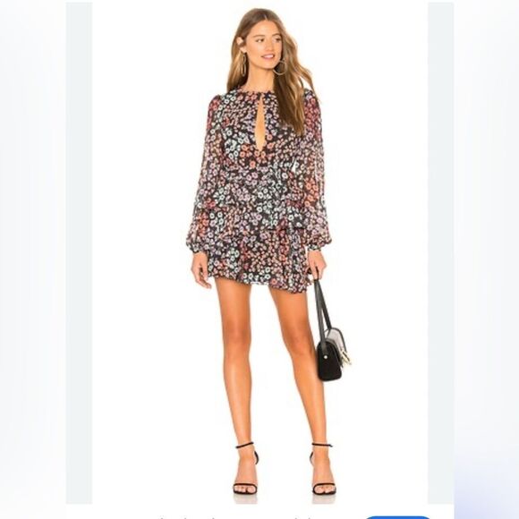 Lovers + Friends Floral Long Sleeve Dress - Picture 1 of 8